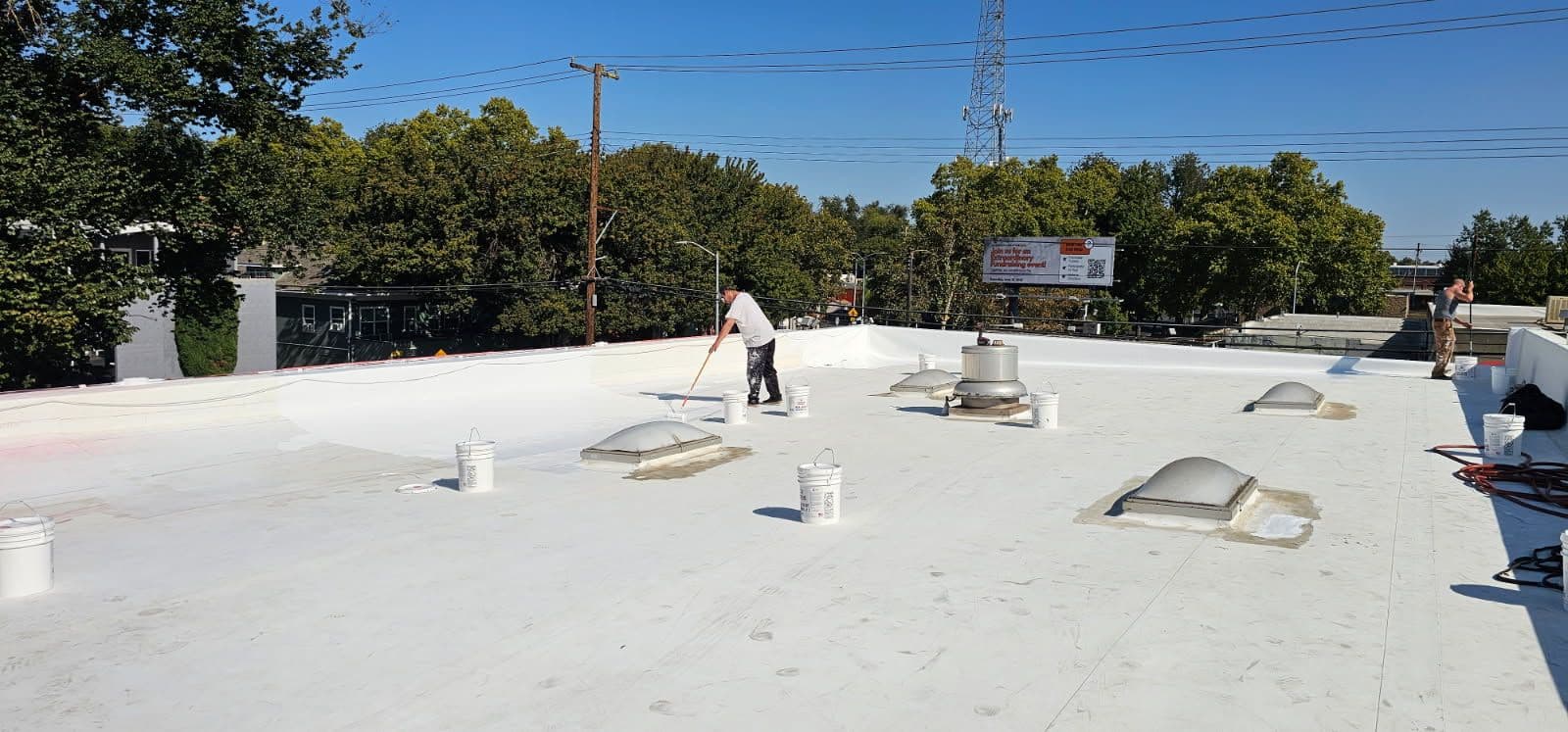 Project White Silicone Roof Coating Boosts Longevity image