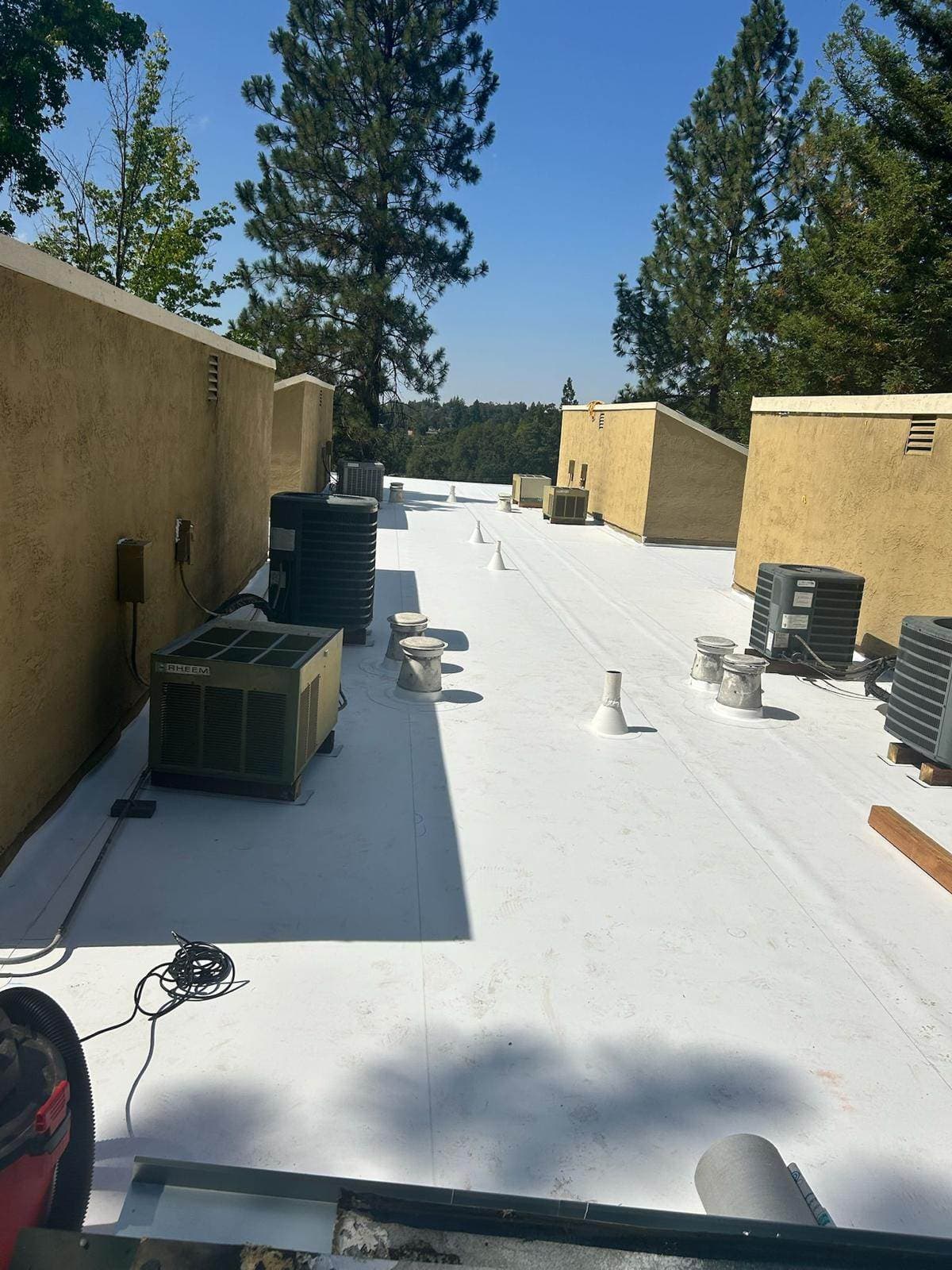 Gallery photos for New 60mil TPO Roof Installation in Placerville CA: Image #1